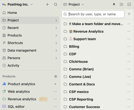 Search and filter