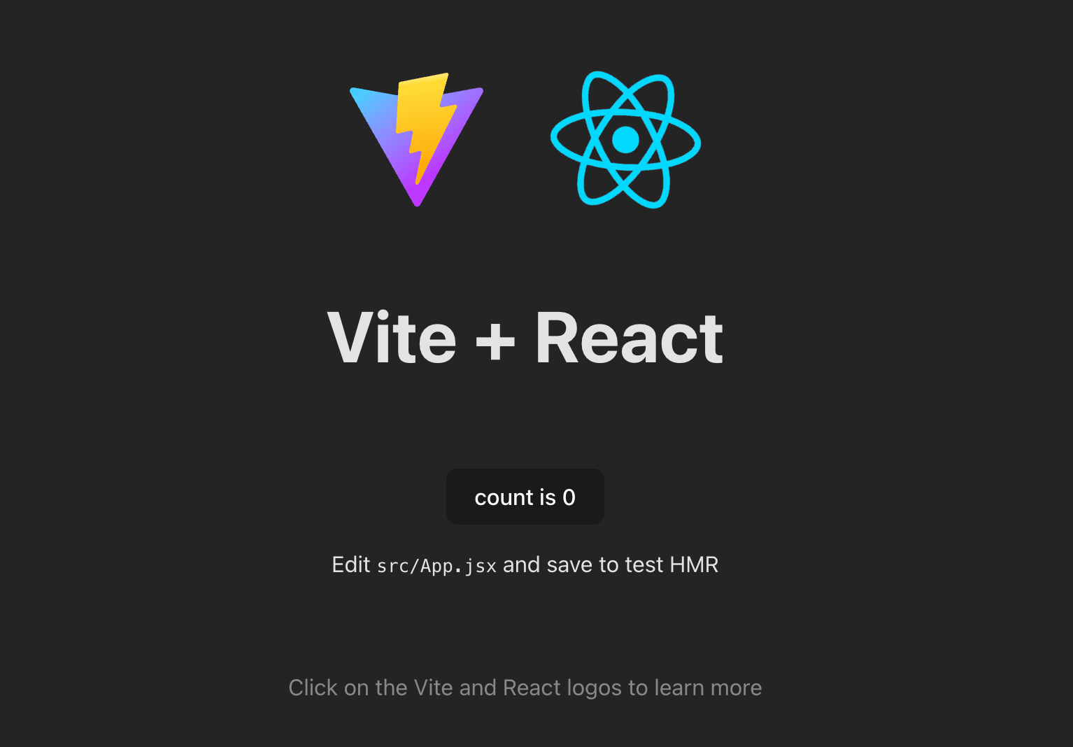 Basic React app