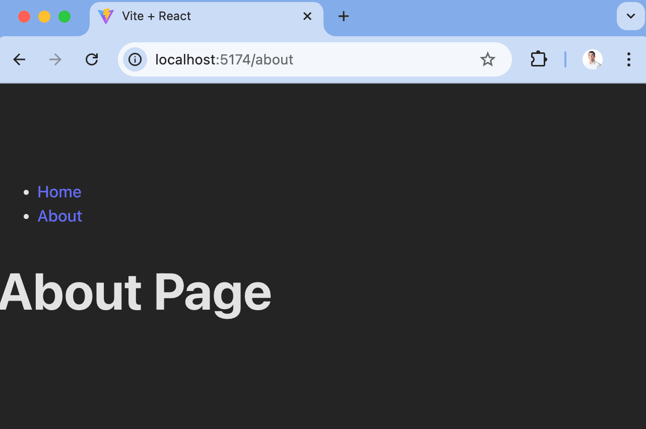 Basic React app