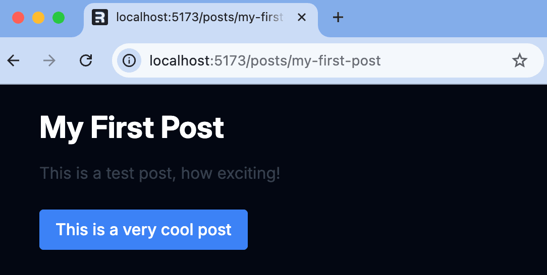 Button text controlled by flag