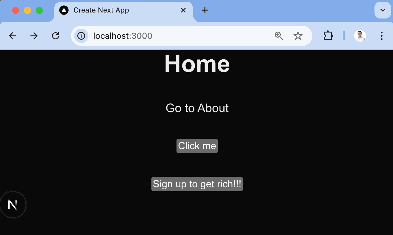 Feature flag controls button