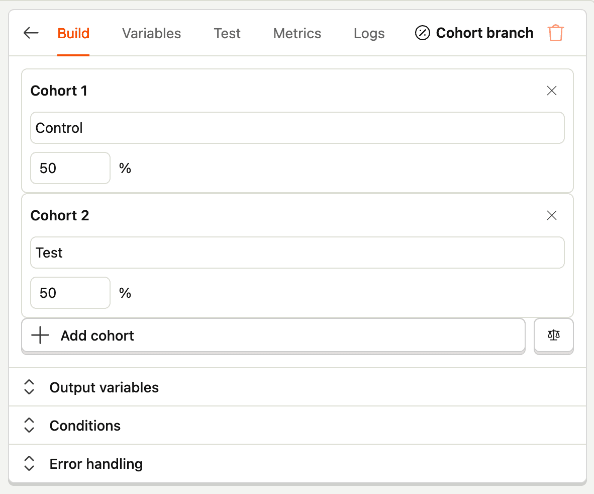 configure your split