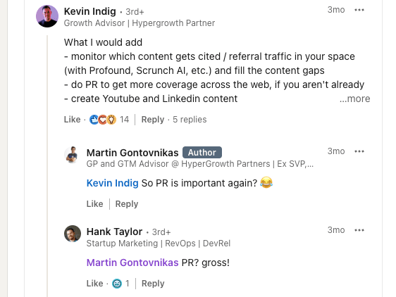 PR is important again 😂