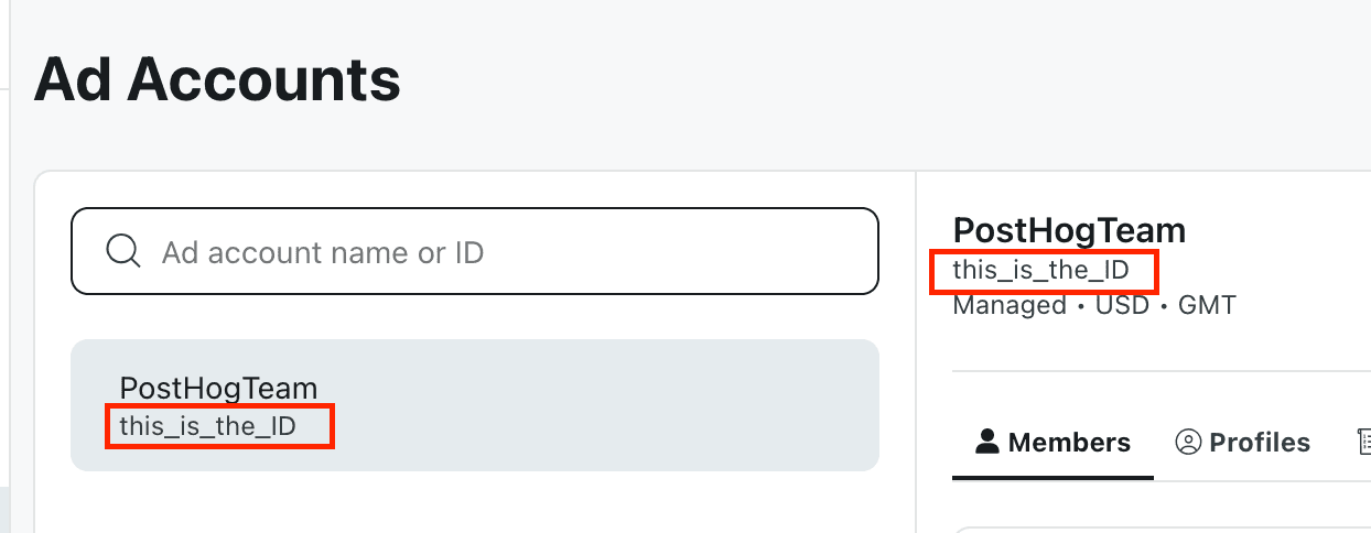 Location of the Reddit account ID