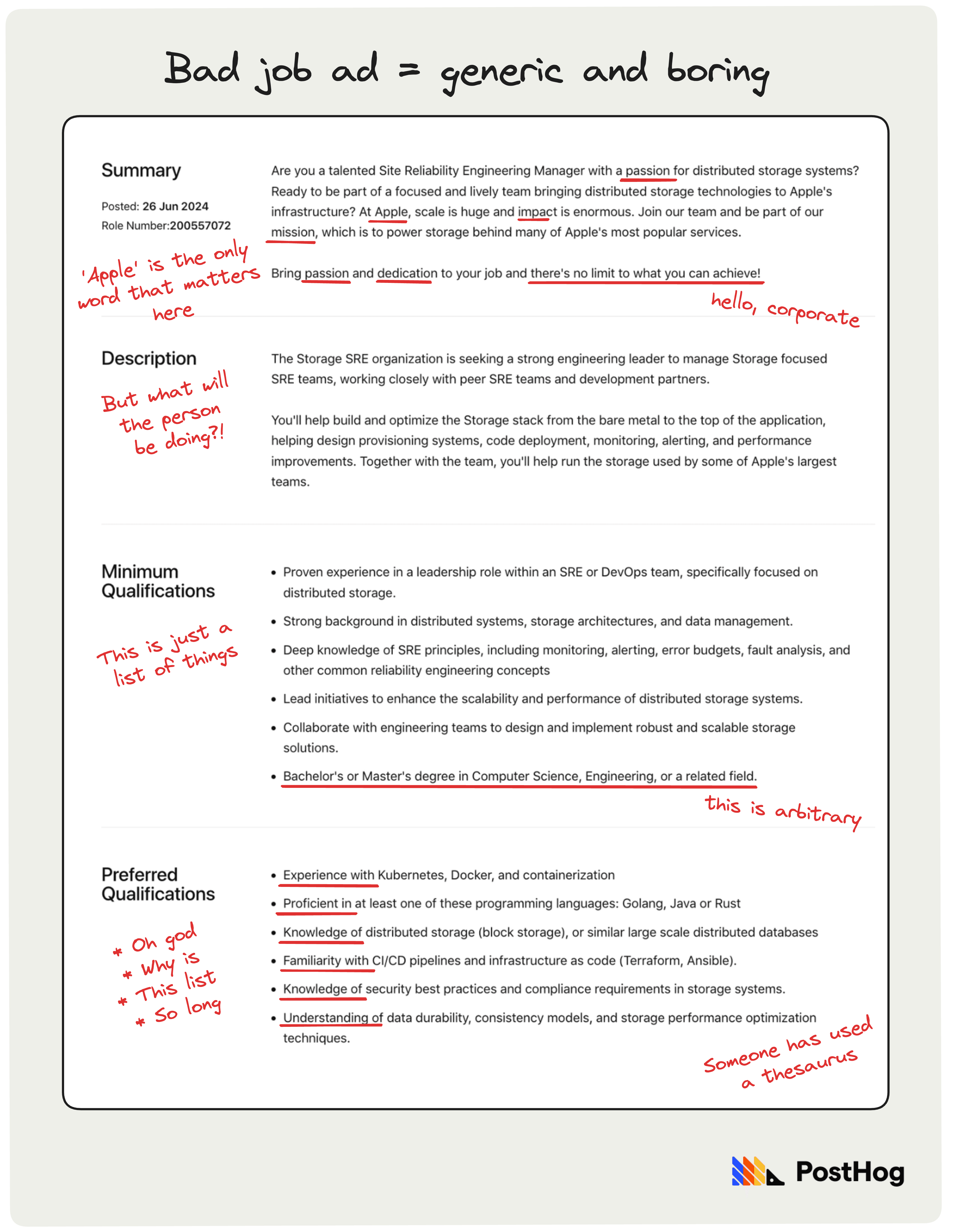 An Apple job ad