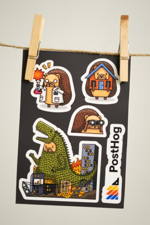 PostHog stickers