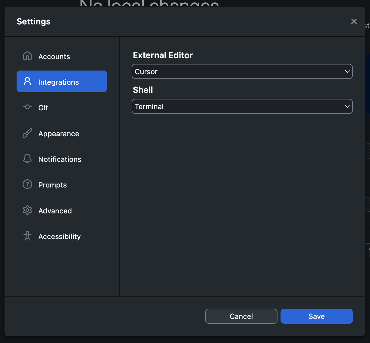Making Cursor the default editor