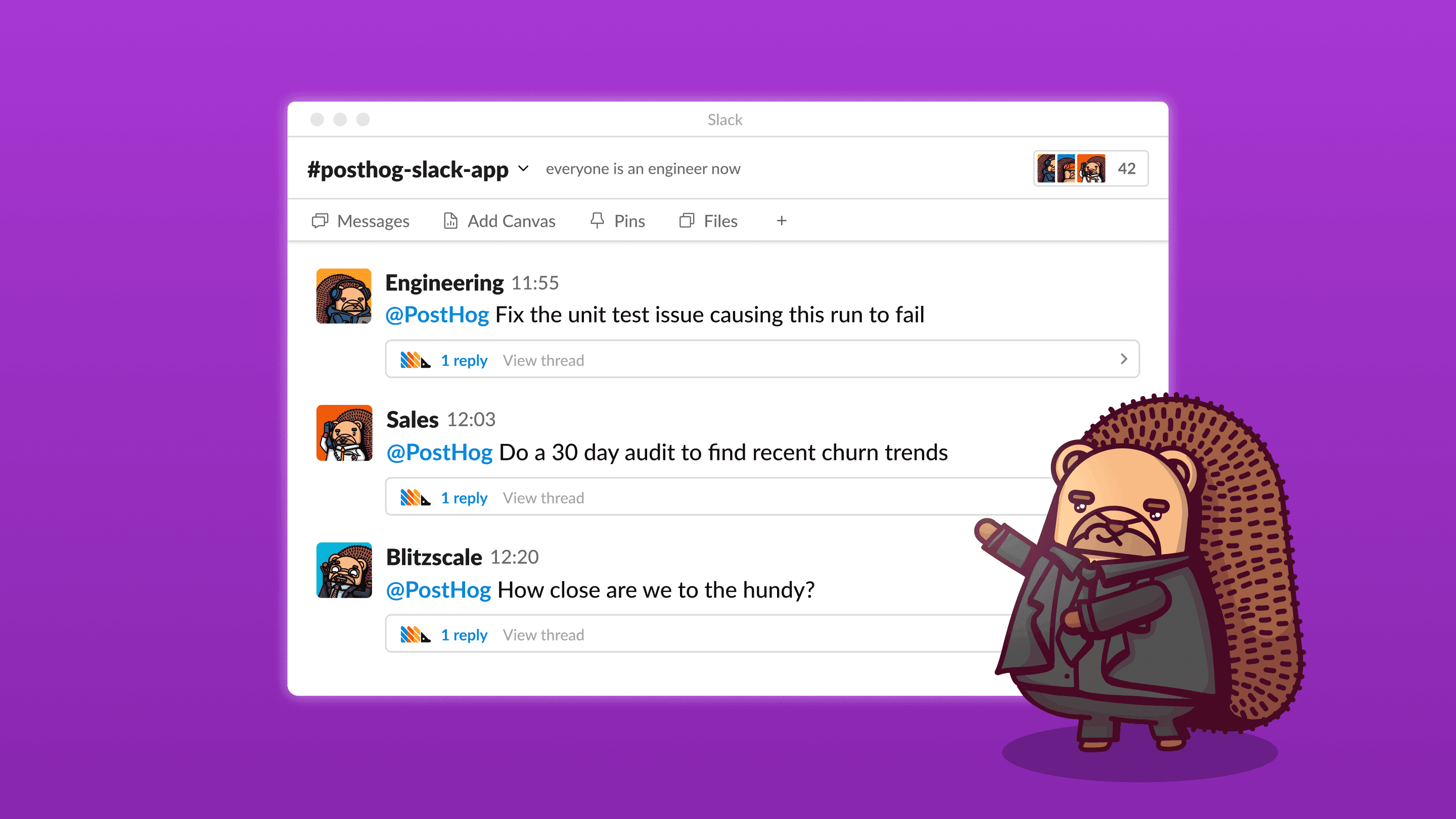 We put PostHog in Slack and now everyone's an engineer