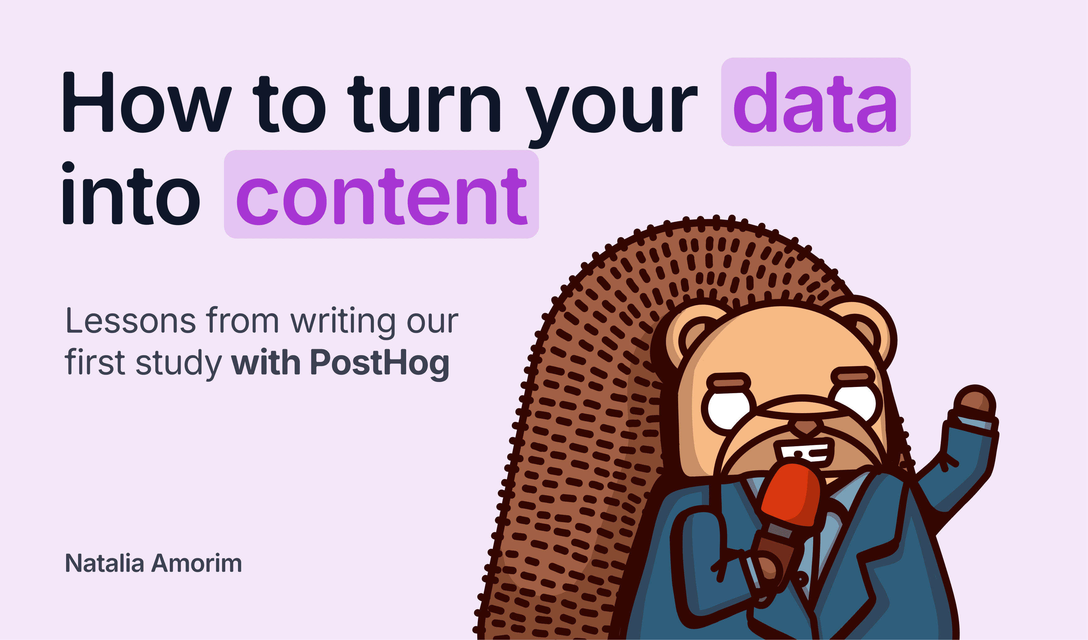 How to turn your data into content with PostHog
