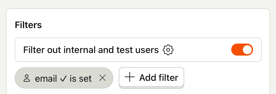 Filtering events