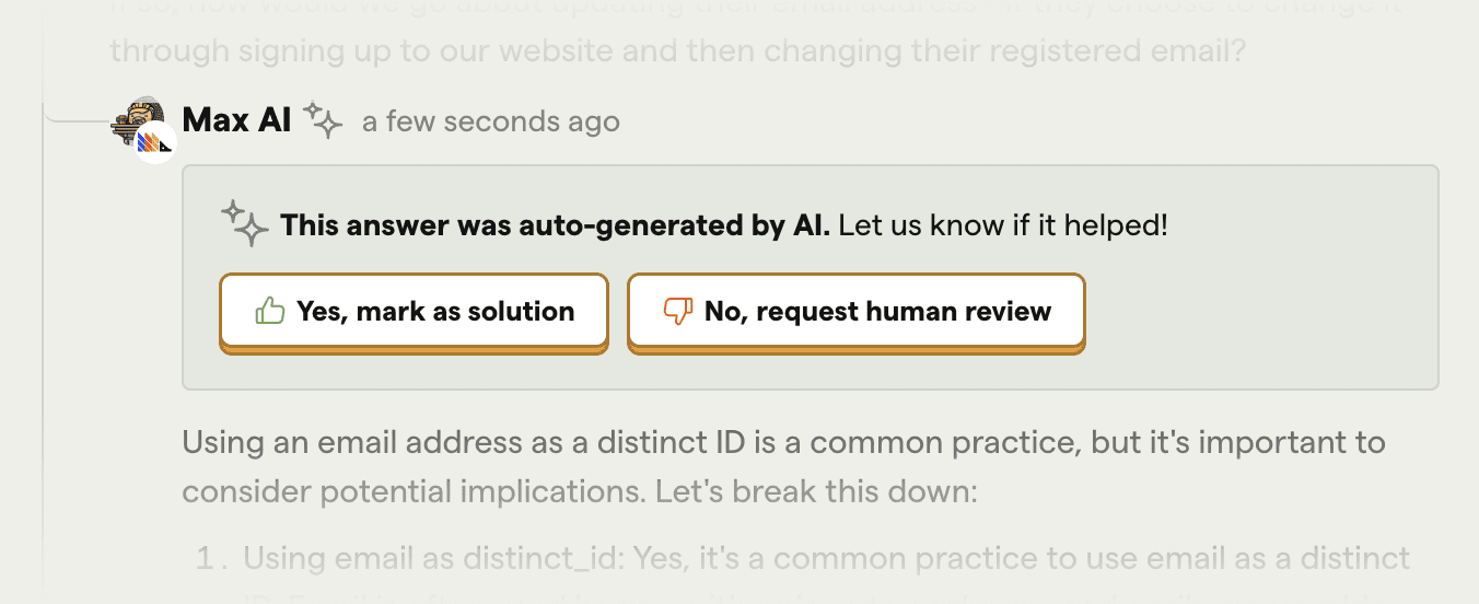 How's the AI answer?