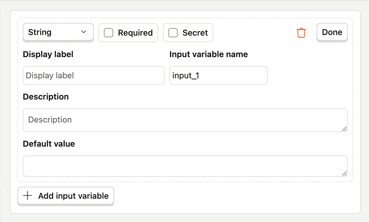 Modifying transformation inputs