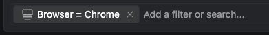 Search bar with property filter