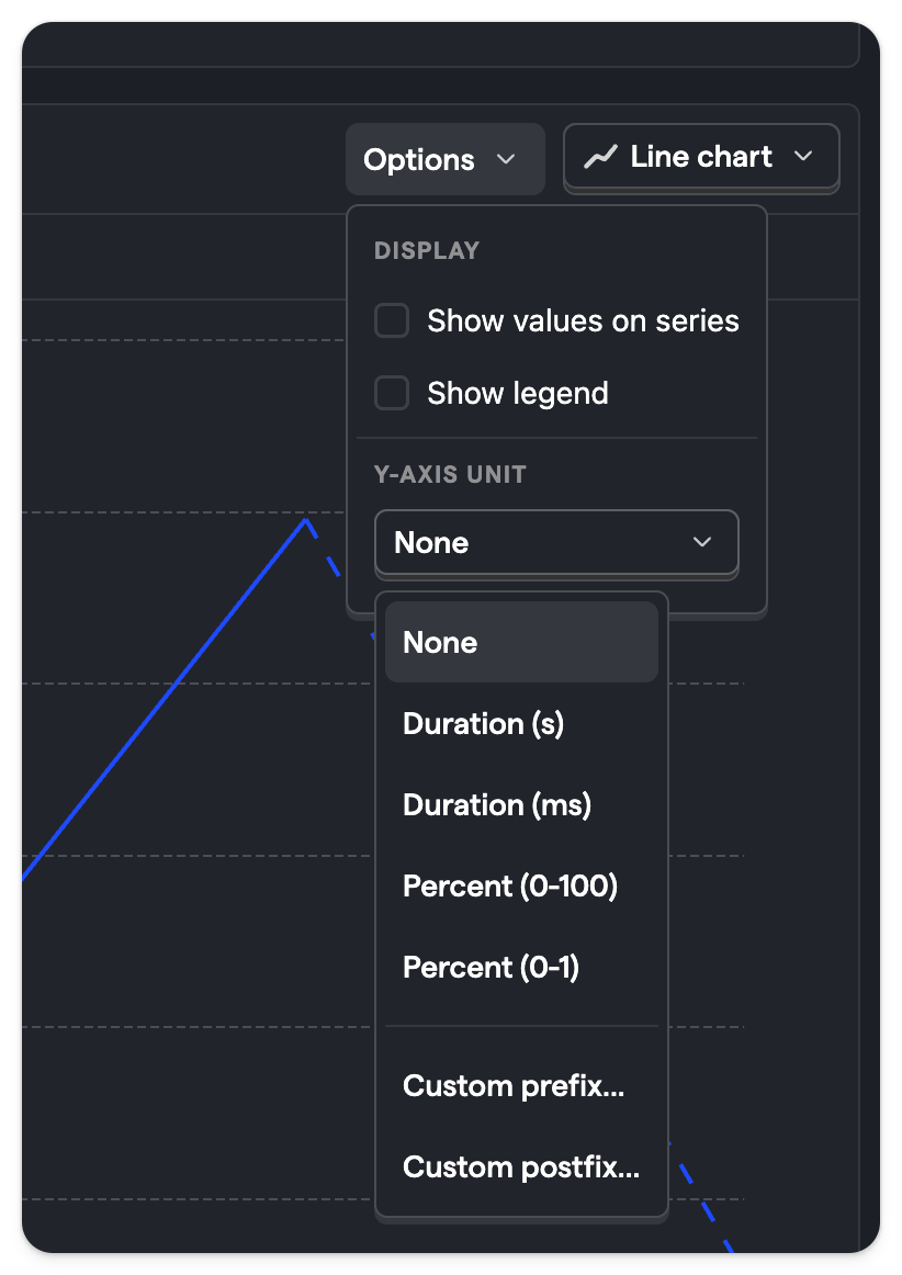 Unit and prefix options