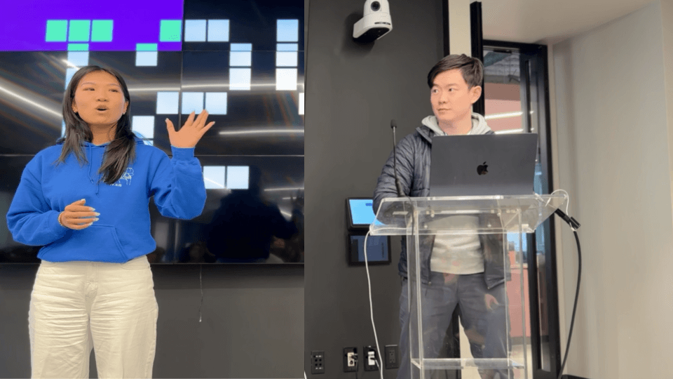 Yvonne and Jason presenting DealWise