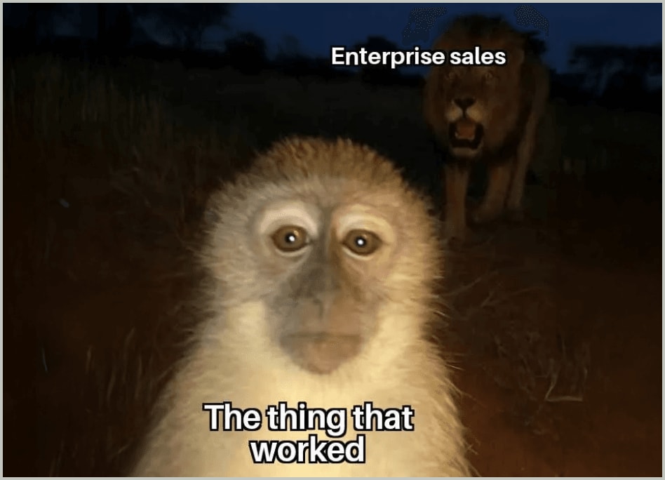 Enterprise sales monkey
