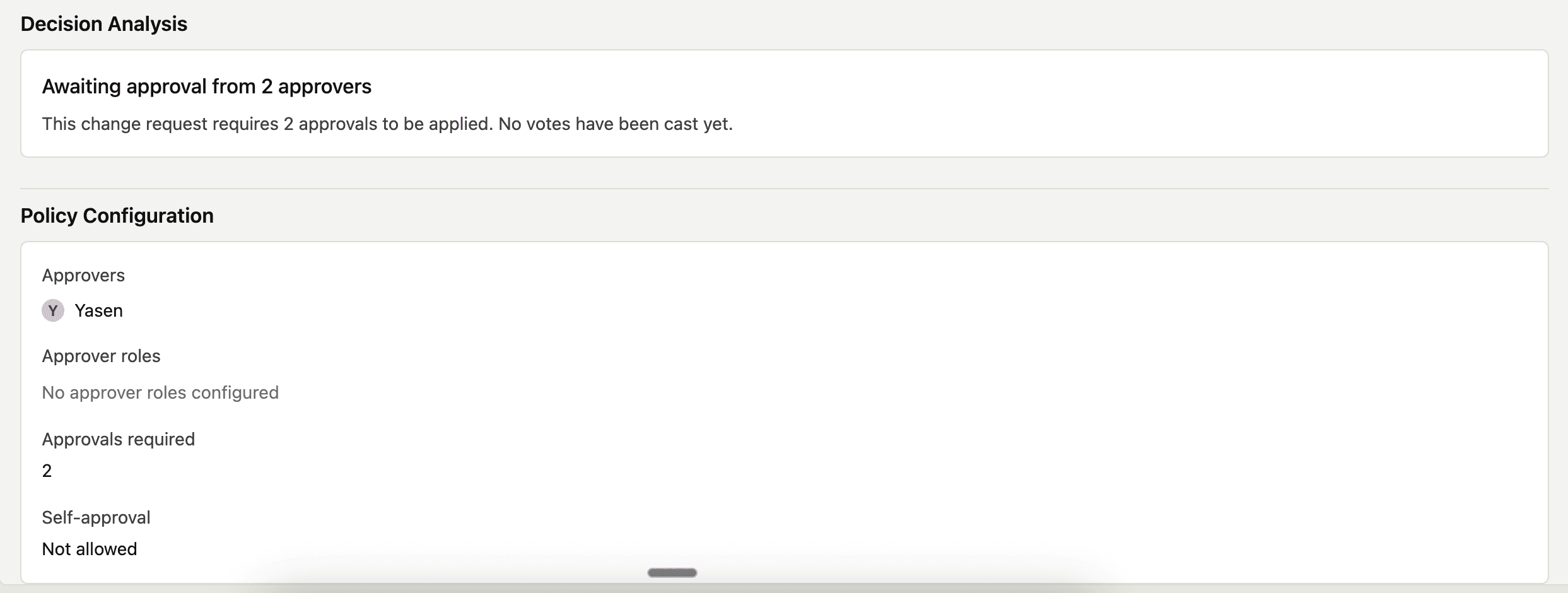 Change request details