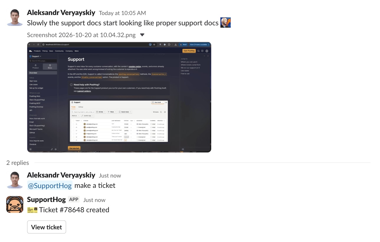 Raise a ticket