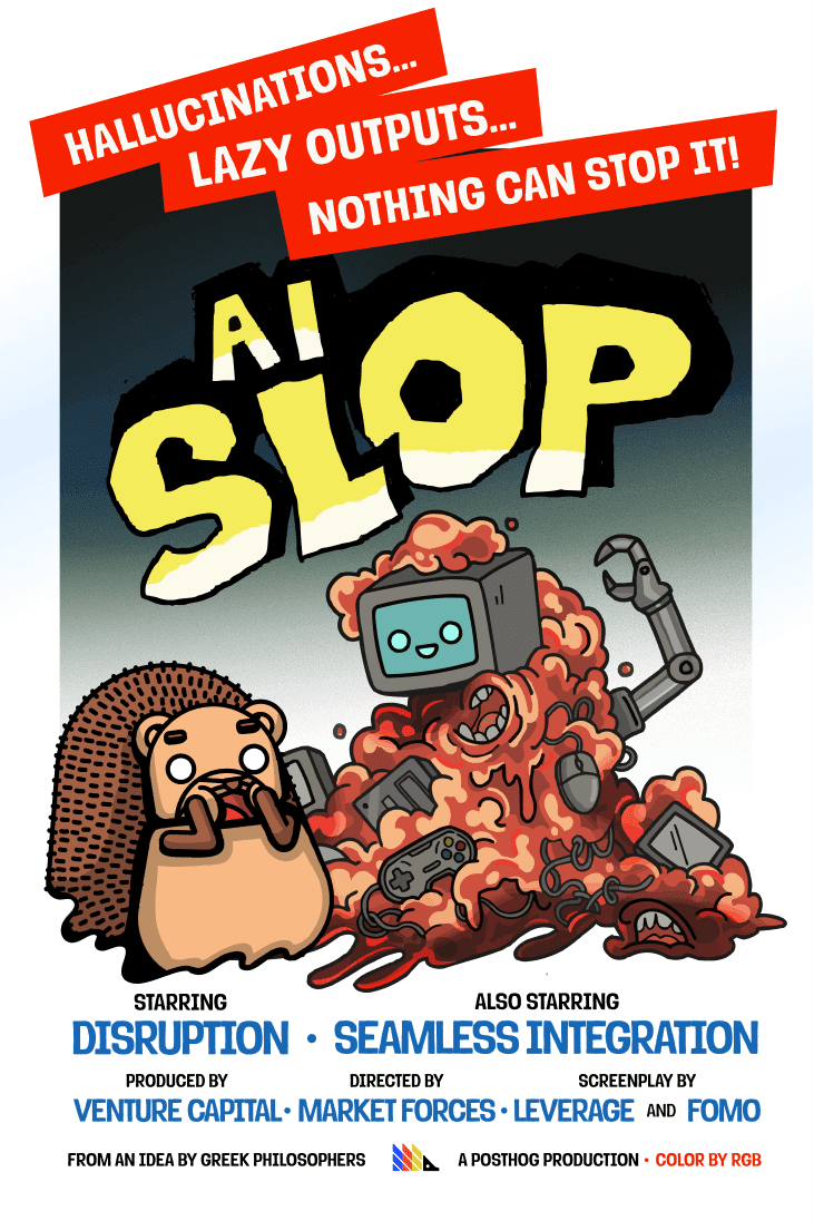 Illustration of a slop blob