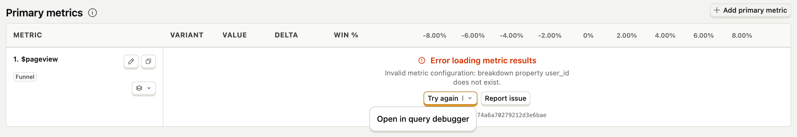 Improved error message