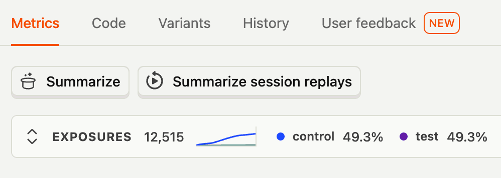 Summarize button options