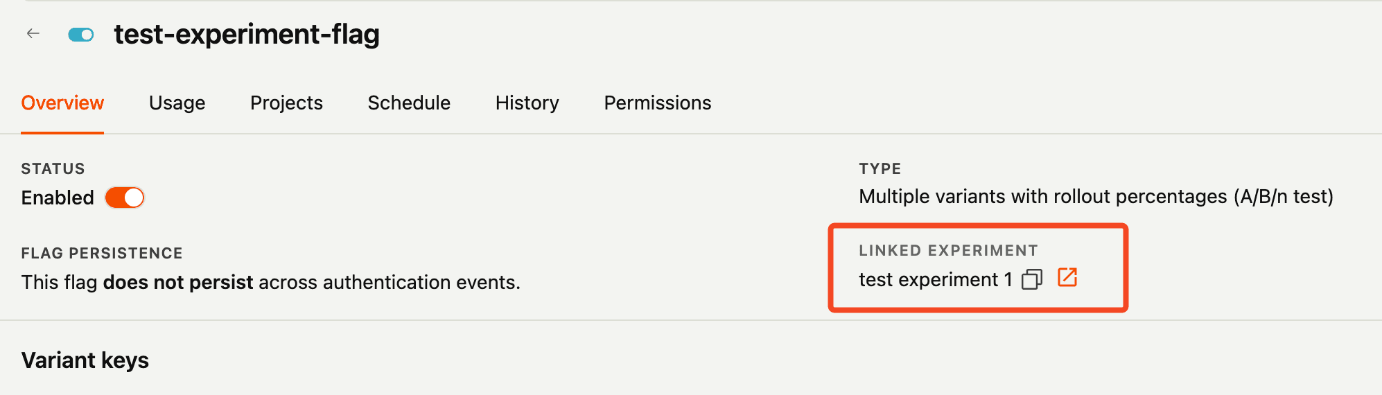 linked experiments
