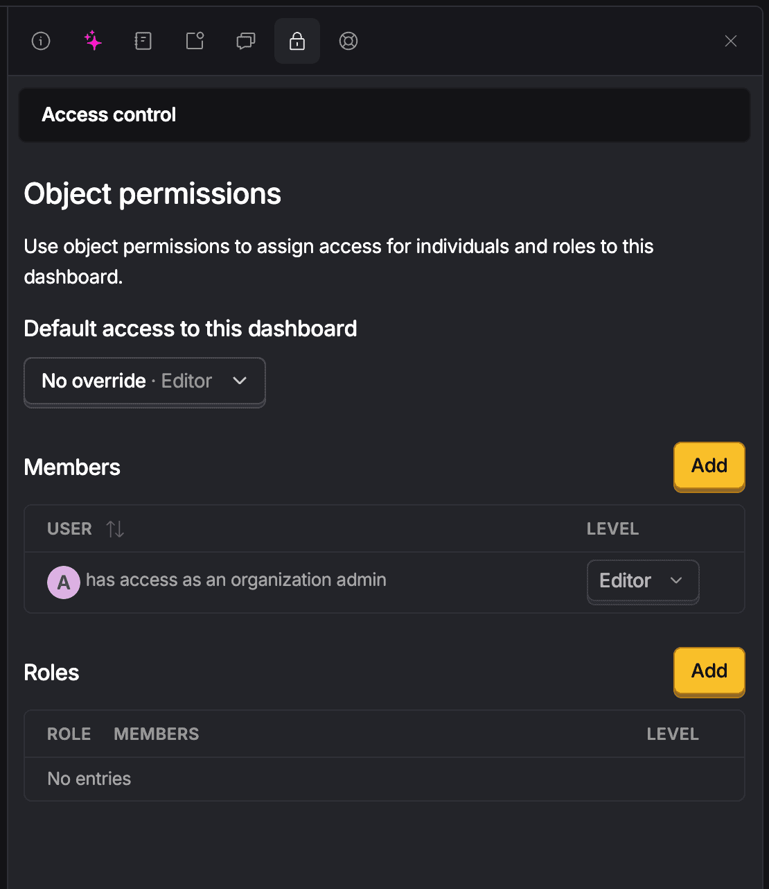 Object access control
