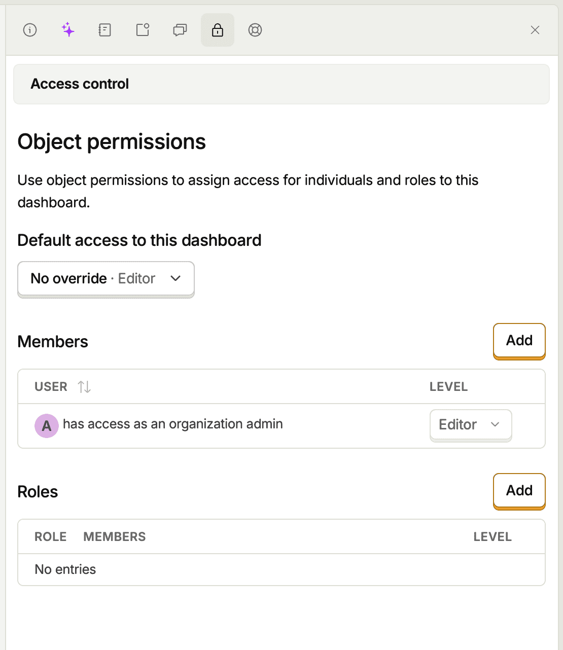 Object access control