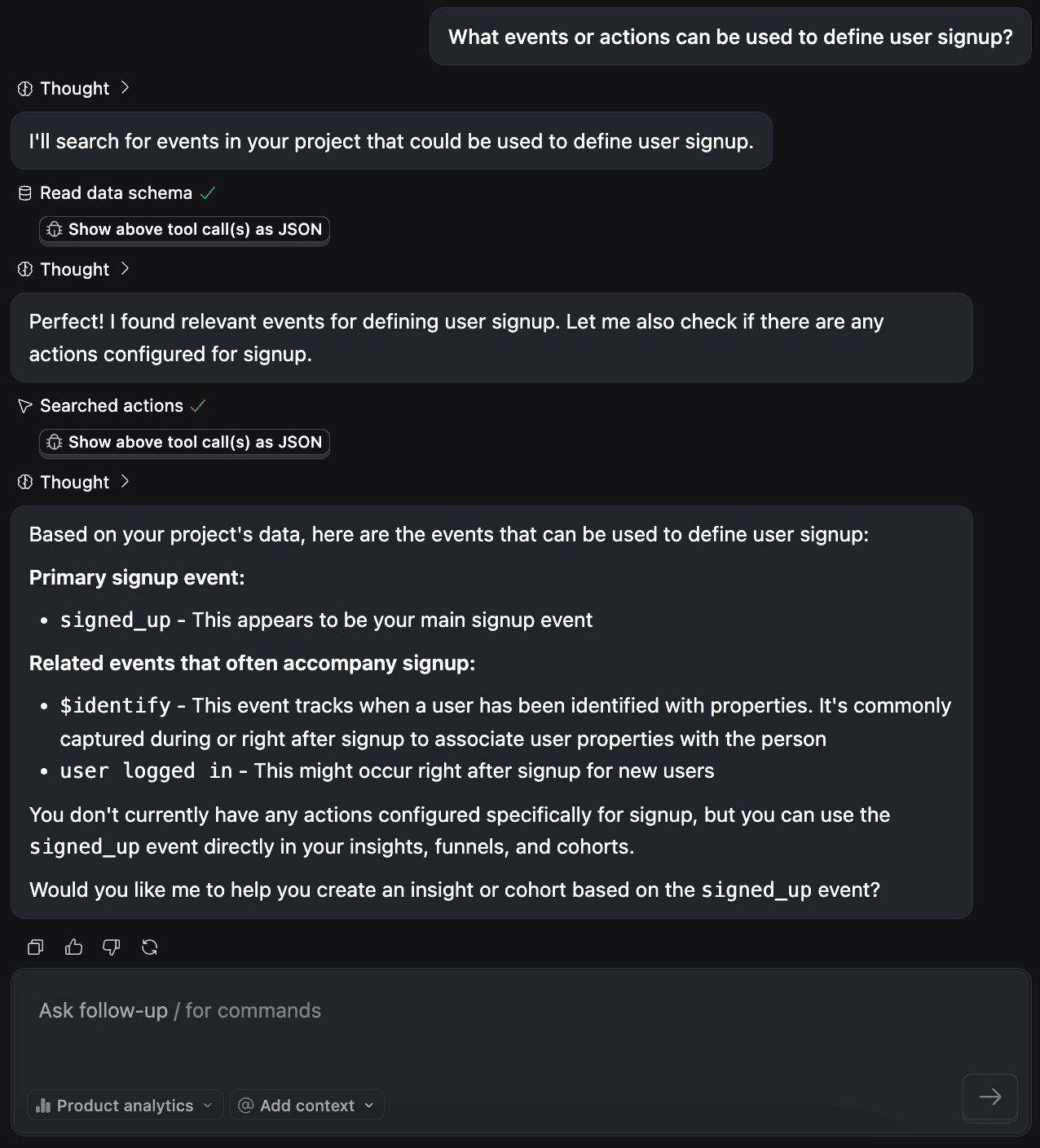 Configure with AI chat