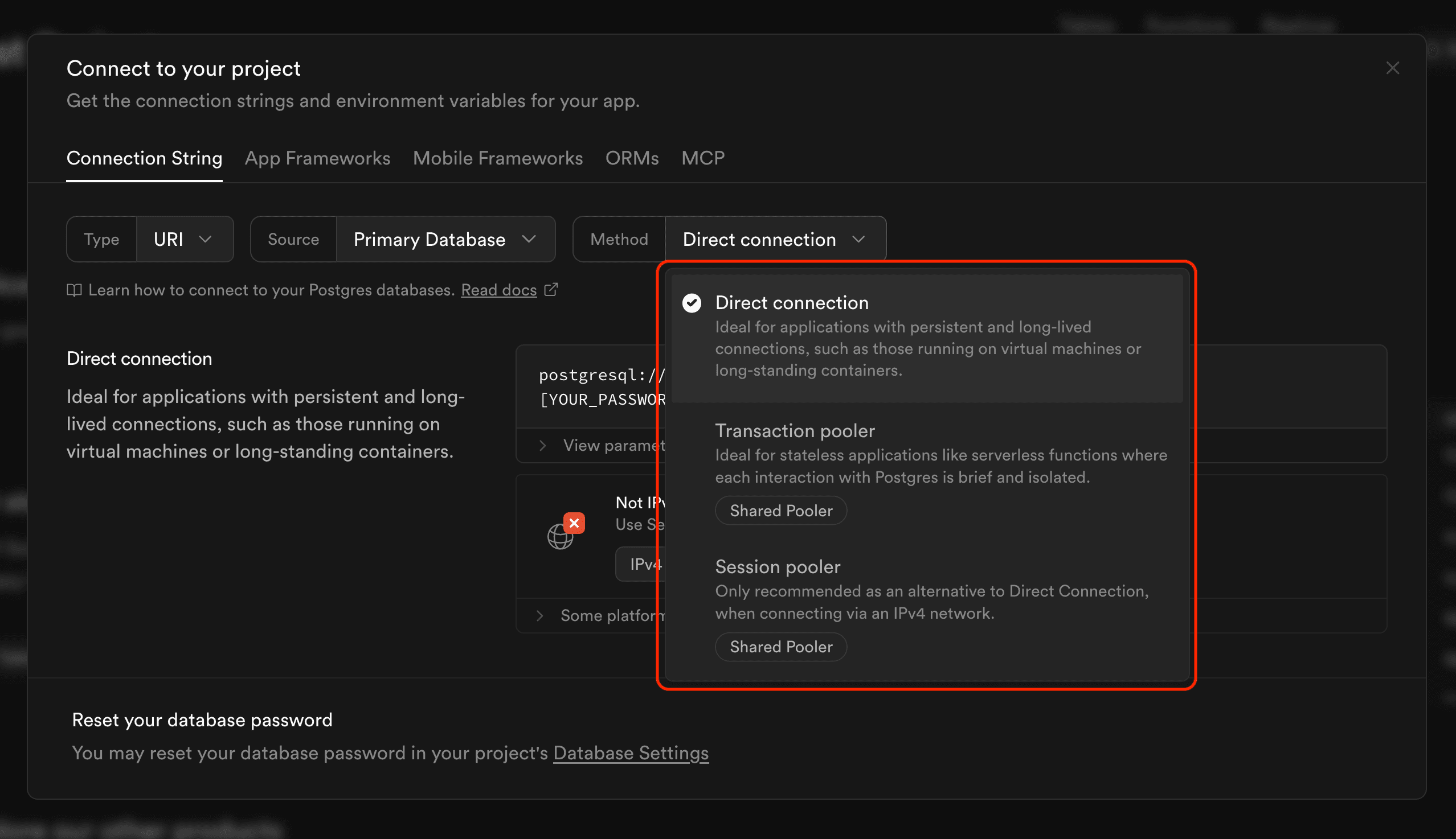 Supabase data warehouse link setup in PostHog