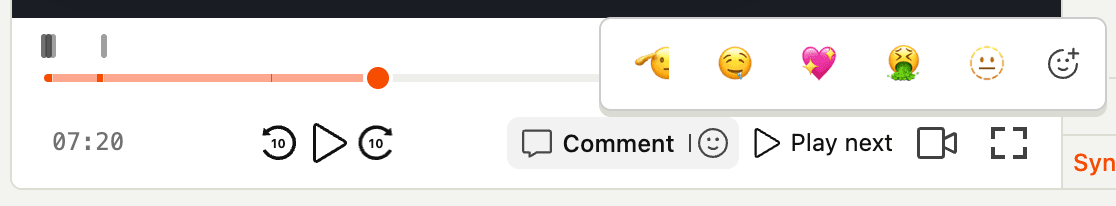 How to add a quick emoji reaction