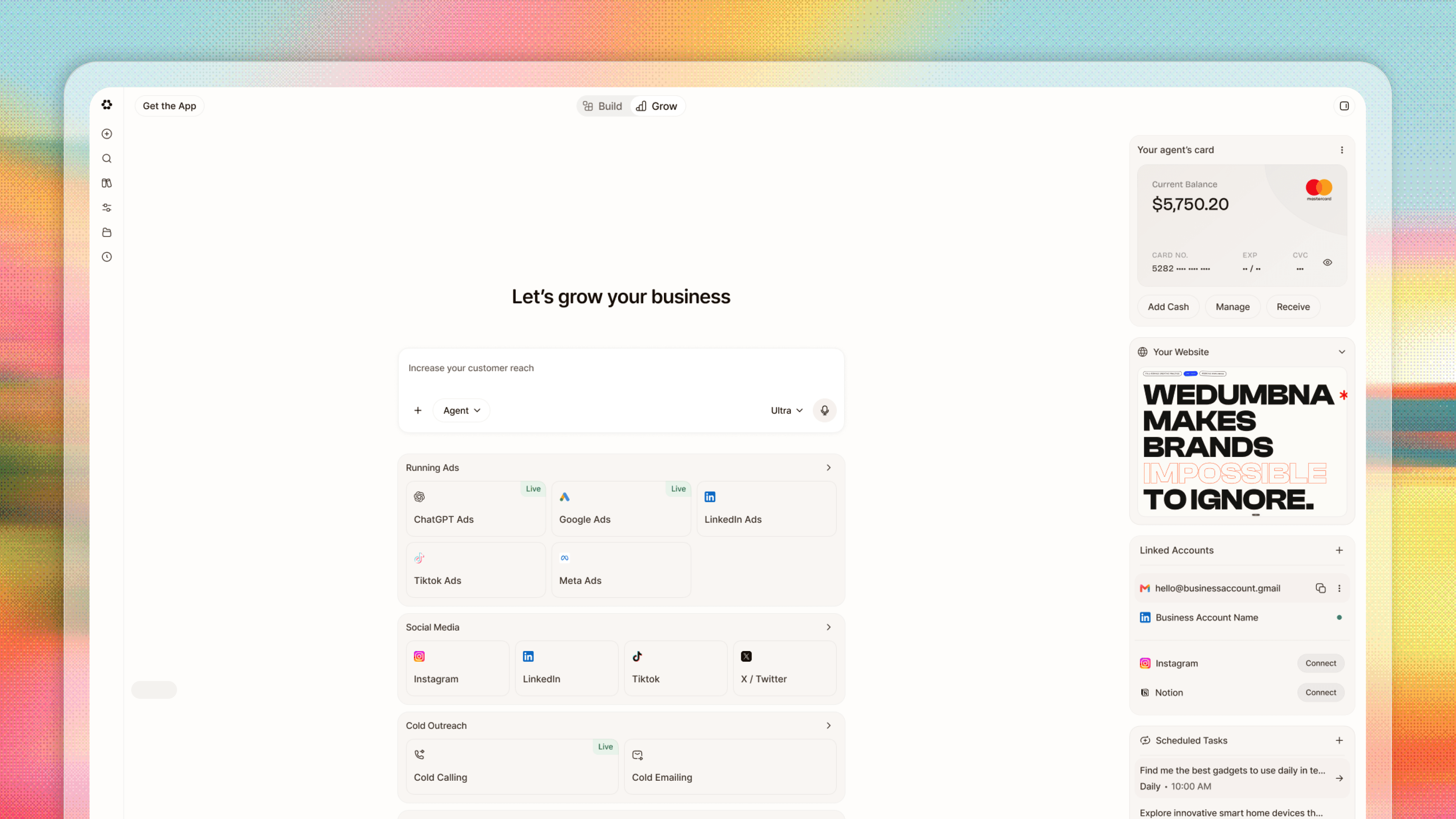 Runable home page