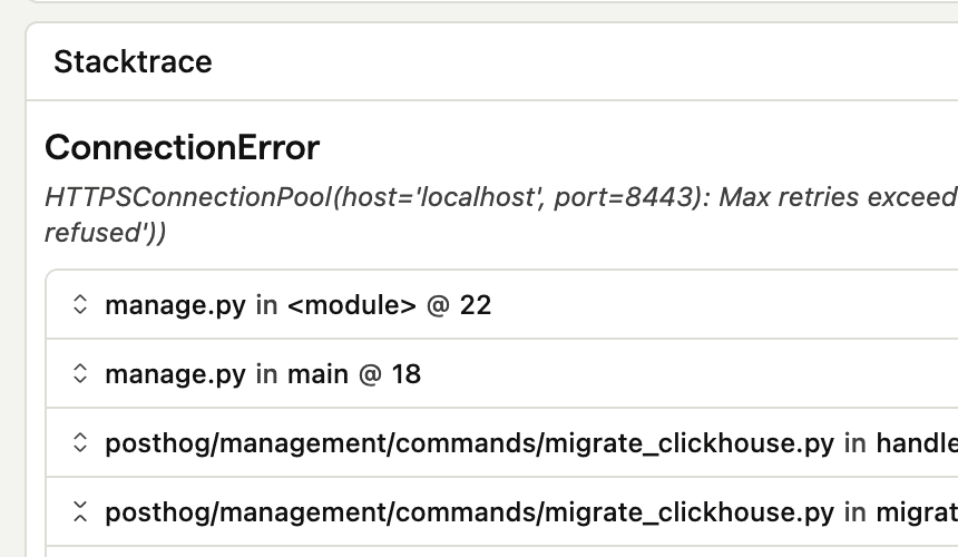Stack traces