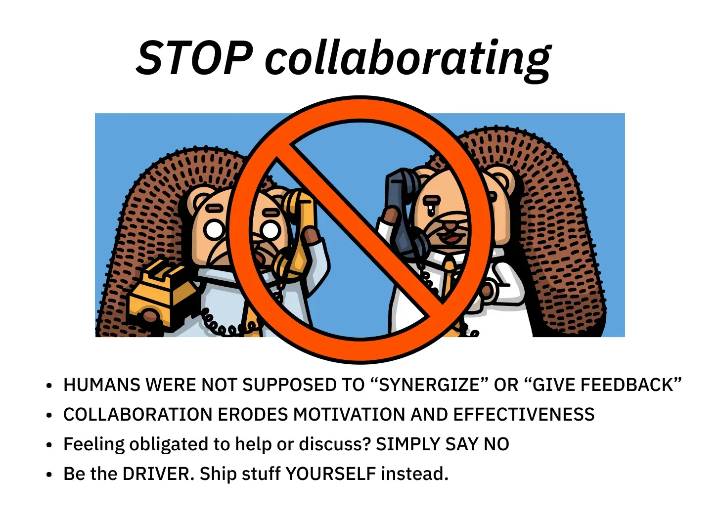 collaboration sucks
