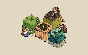 Keyboard garden