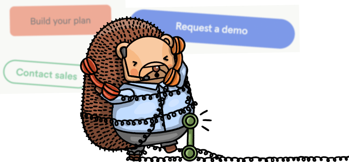 A hedgehog wiring up a workflow