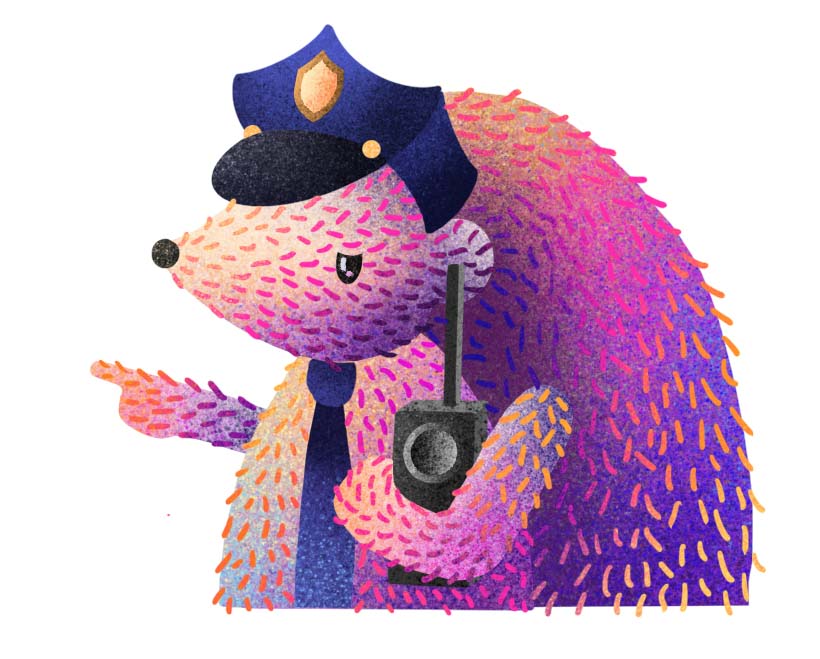 PostHog - Police Hedgehog
