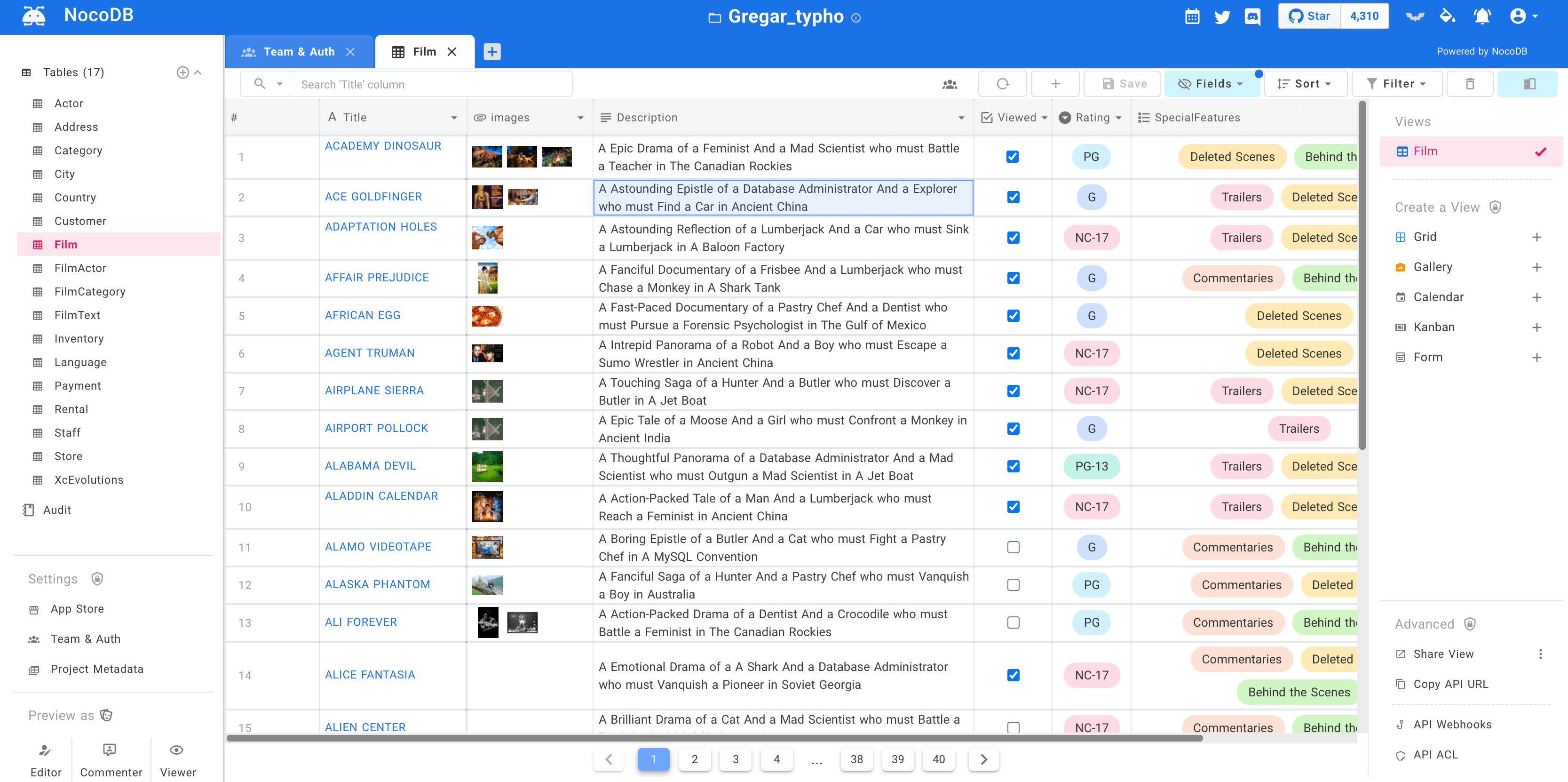 NocoDB - open source database collaboration for engineers