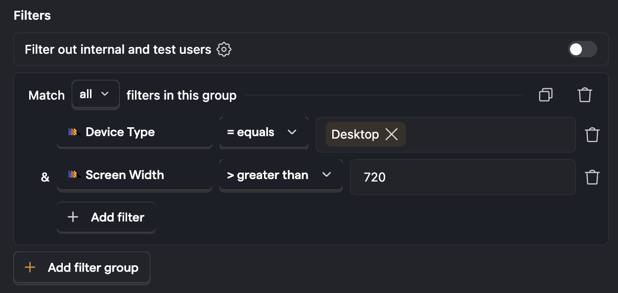 Example global filter