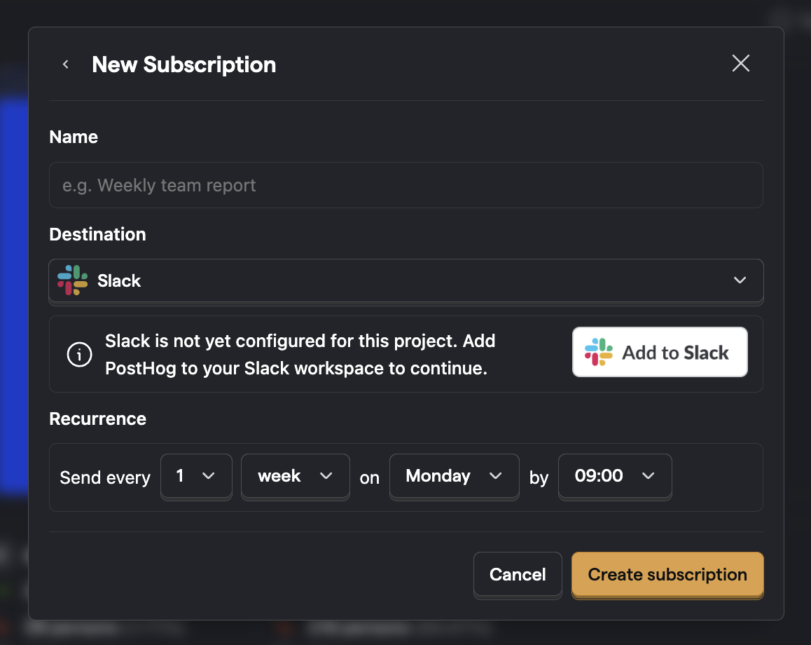 Add to Slack button