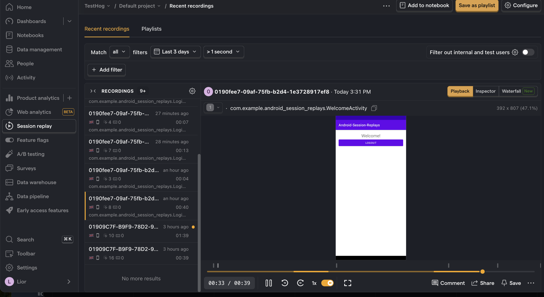 How To Set Up Android Session Replay PostHog How To Set Up Android Session Replay PostHog