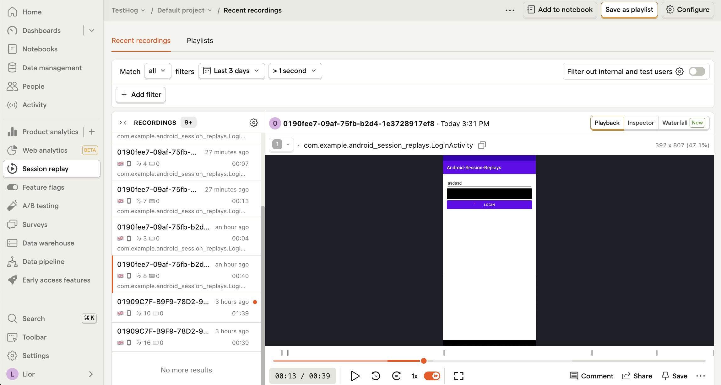How To Set Up Android Session Replay PostHog How To Set Up Android Session Replay PostHog