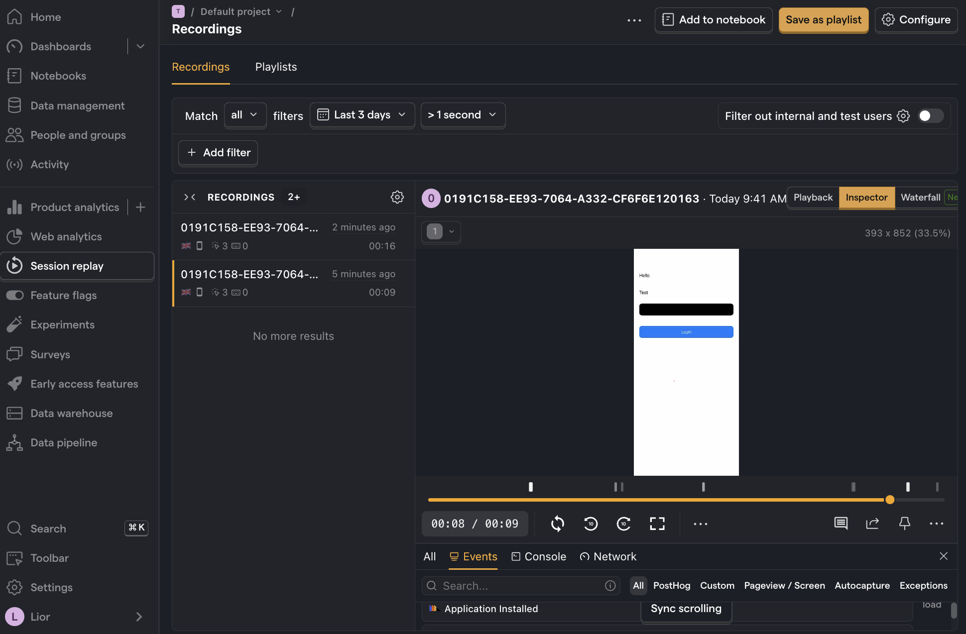 How To Set Up IOS Session Replay PostHog How To Set Up IOS Session Replay PostHog