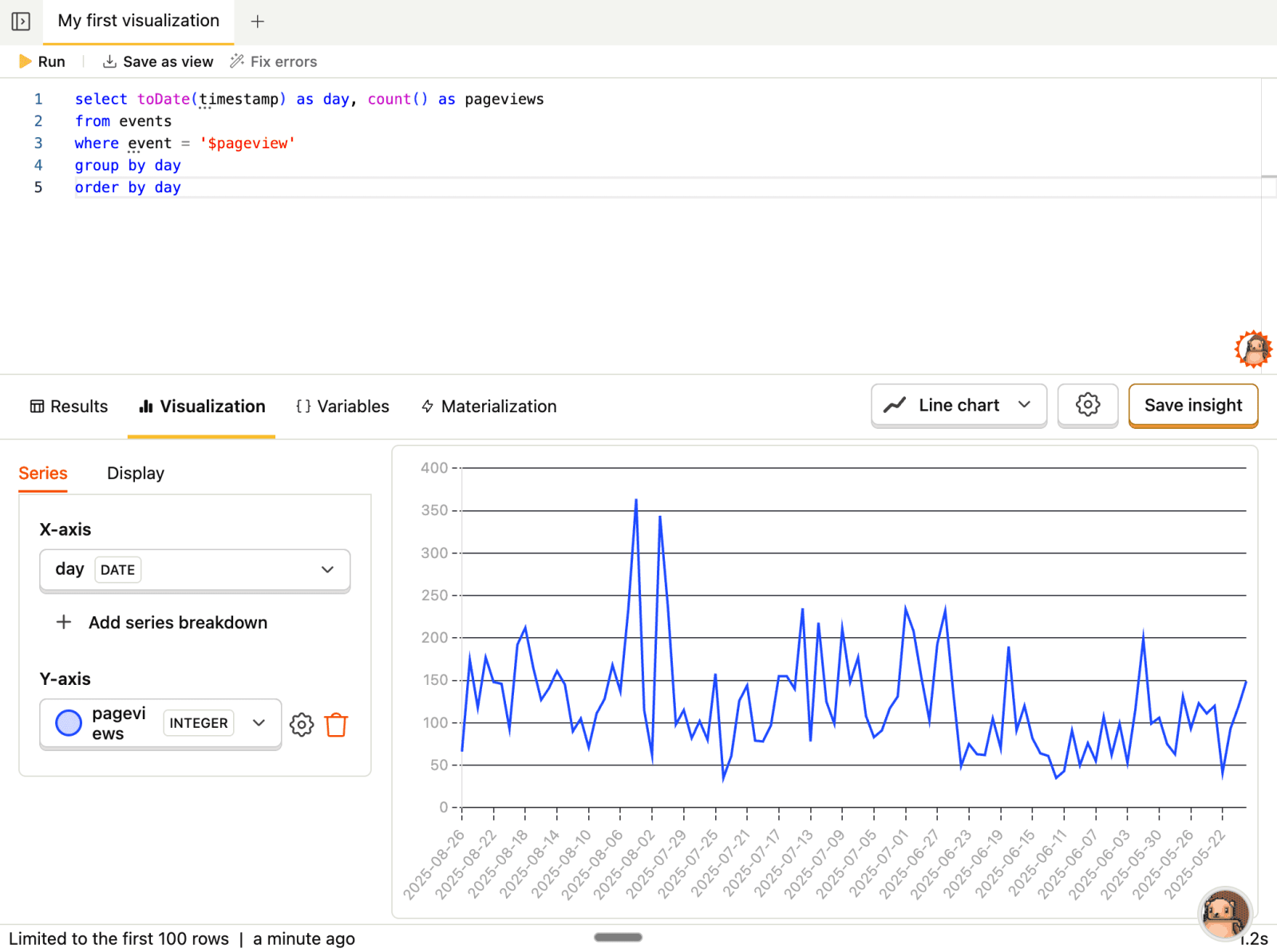 Visualize your data