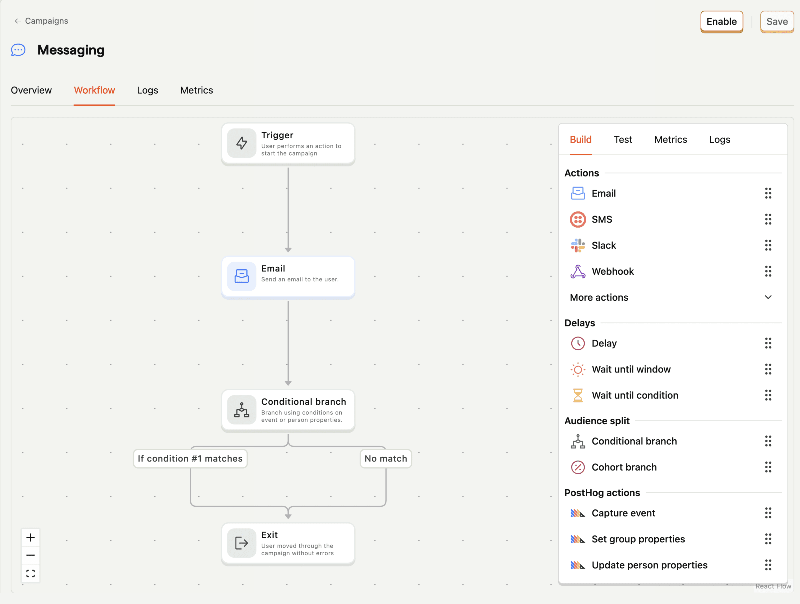 How to create an automated campaign in PostHog