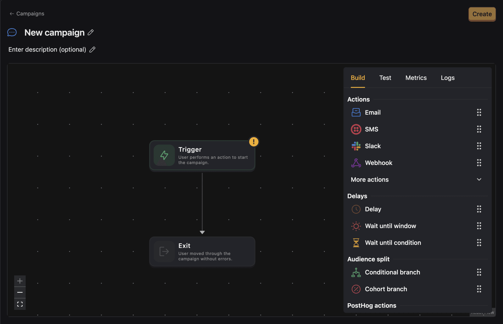 Fresh campaign with trigger block