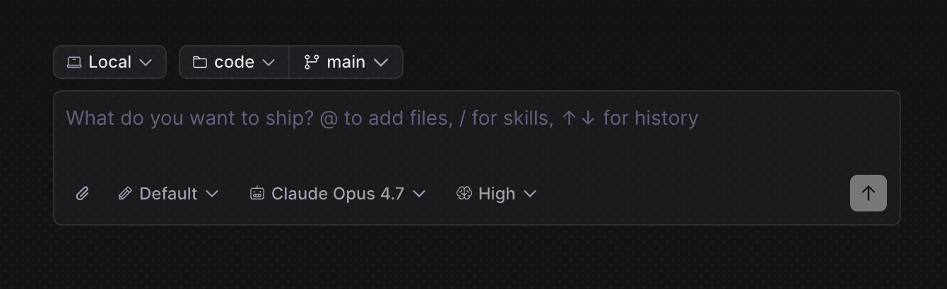 Starting a task in PostHog Code