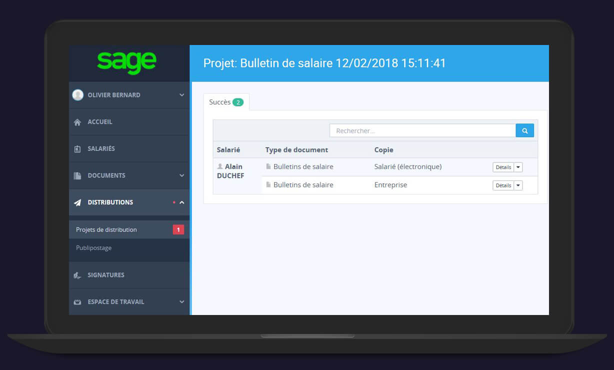Dématérialisation des processus RH et de paie avec Sage Espace Employés