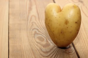 potato on a table