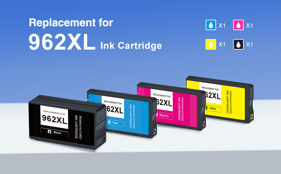 962xl Ink Cartridges Combo Pack Replacement For 962 962xl - Temu